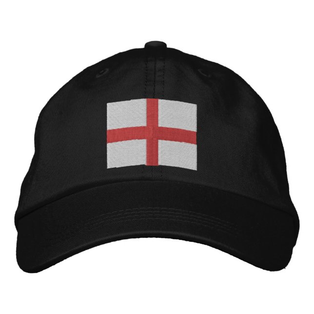 England St George Flag Embroidered Hat (Front)