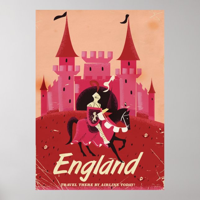 England St. George vintage travel poster (Front)