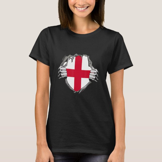 England St George's Cross Flag T-Shirt (Front)
