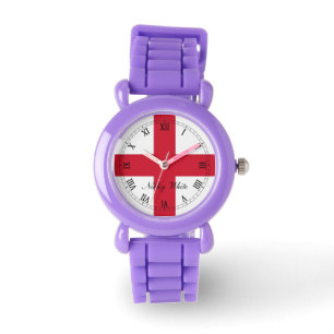 England ,St Georges Cross Flag. Watch