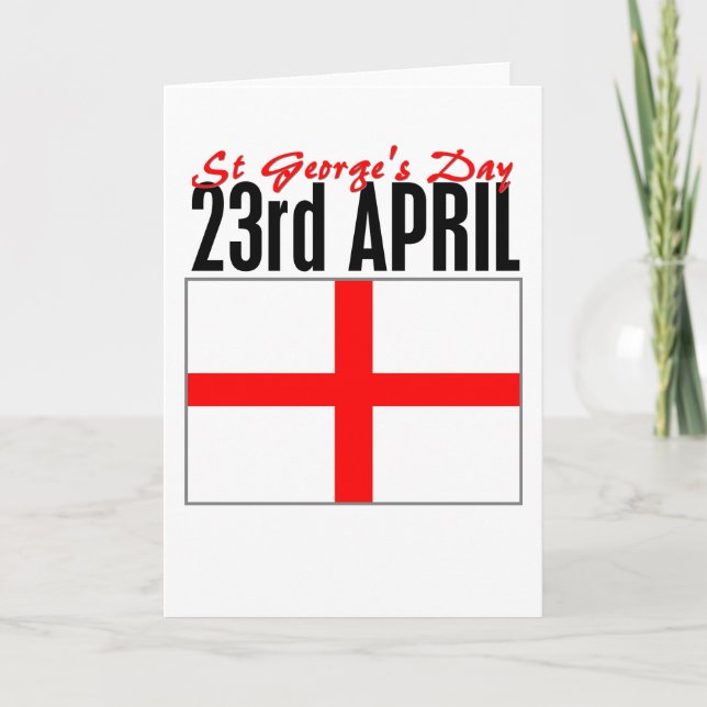 England, St George's Day Card (Front)