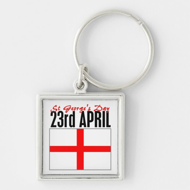 England, St George's Day Key Ring (Front)