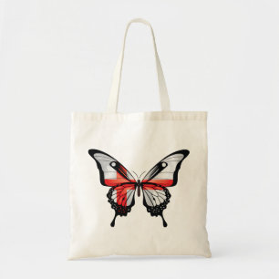 England Swallowtail Butterfly Flag Sticker Tote Bag