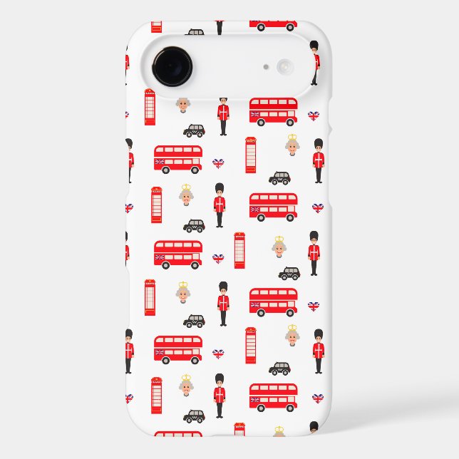 England Symbols Pattern Case-Mate iPhone Case (Back)