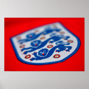England Three Lions Shirt Badge Poster