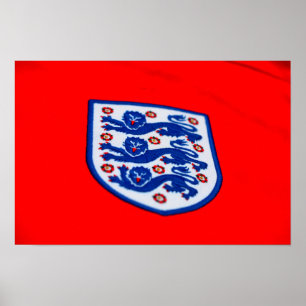 England Three Lions Shirt Badge Poster
