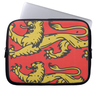 England Three Lions Wooden Shield Laptop Sleeve