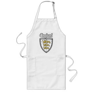 England Three Lions Wooden Shield Long Apron