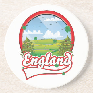 England Travel logo Coaster