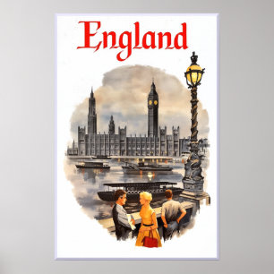 England travel poster