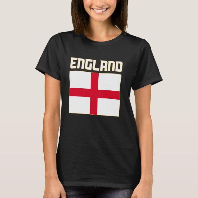 England, UK, English Flag, English Patriotic Flag  T-Shirt (Front)