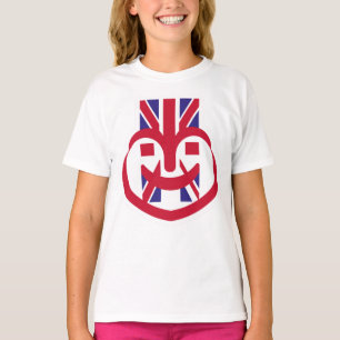 ENGLAND UK FACE HEART BY MASANSER T-Shirt