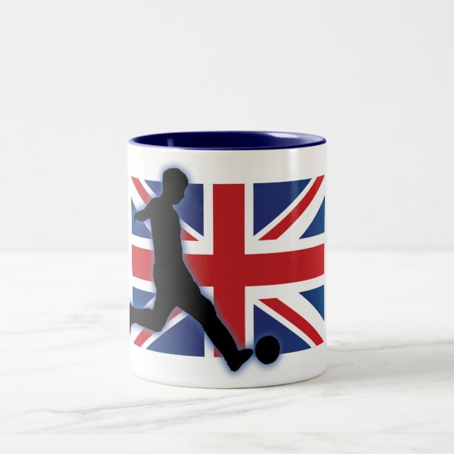 England UK Striker Two-Tone Coffee Mug (Center)
