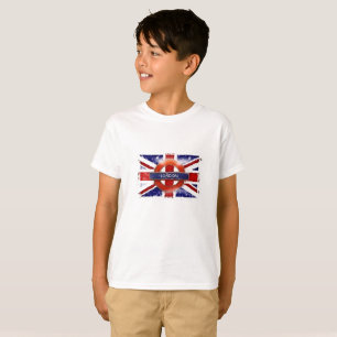 England, United Kingdom, Union Jack, Grunge Flag T-Shirt