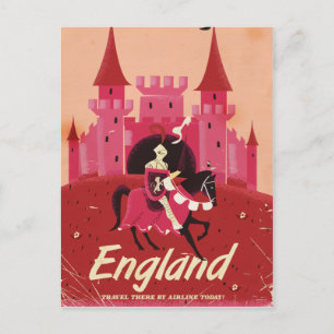 England vacation vintage travel poster postcard