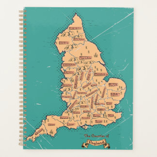 England Vintage Counties Map Planner