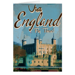England Vintage travel poster
