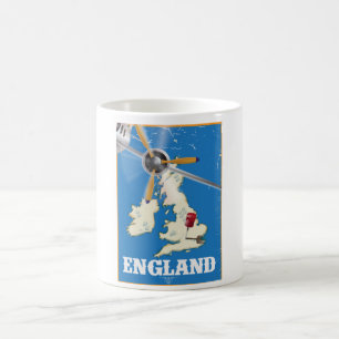 England vintage travel poster. coffee mug