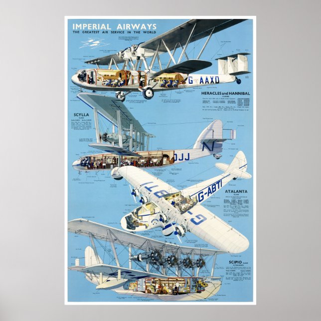 England Vintage Travel Poster Restored (Front)