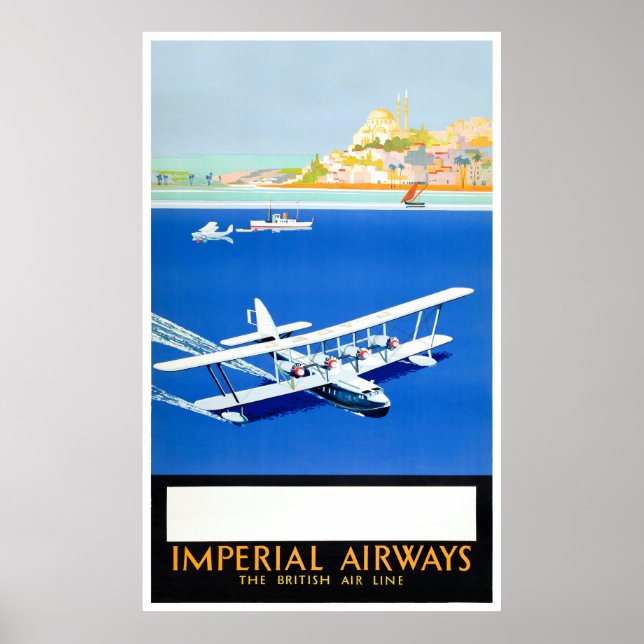 England Vintage Travel Poster Restored (Front)