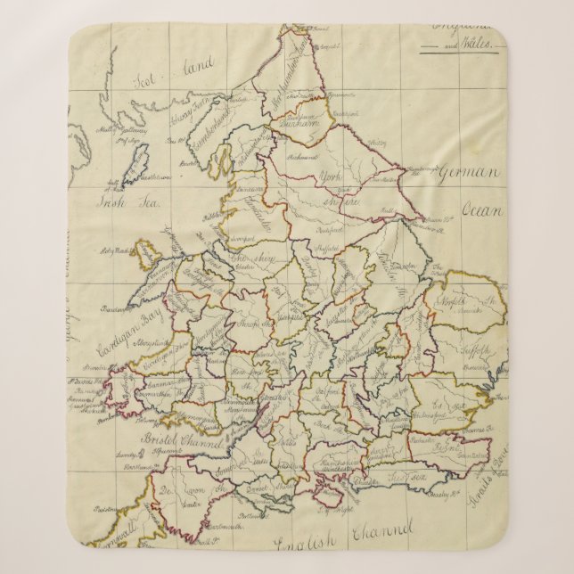 England, Wales 4 Sherpa Blanket (Front)