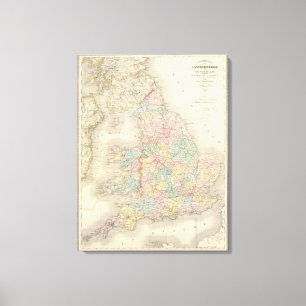 England, Wales Canvas Print