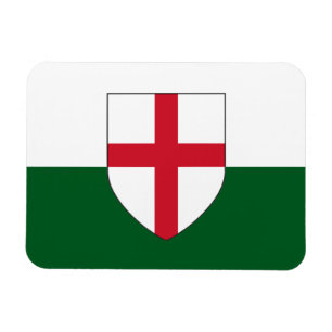 England & Wales Flag Magnet - Shield on Colours