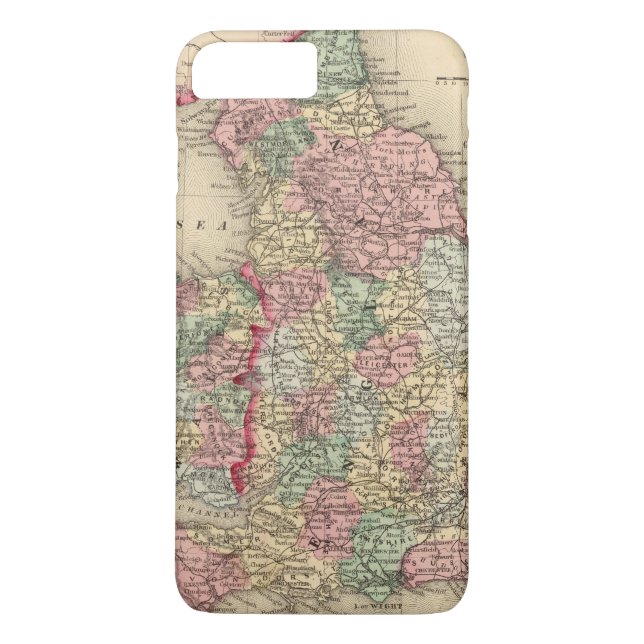 England, Wales Map by Mitchell Case-Mate iPhone Case (Back)