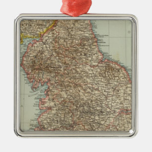 England, Wales N Metal Tree Decoration