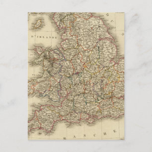England, Wales Postcard