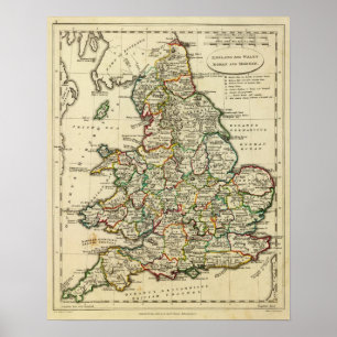 England, Wales Roman, modern Poster