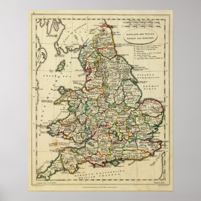 England, Wales Roman, modern Poster (Front)