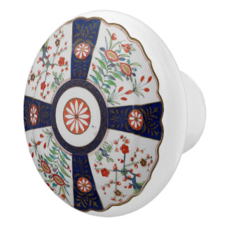 England Wild Flowers Floral Pattern Ceramic Knob