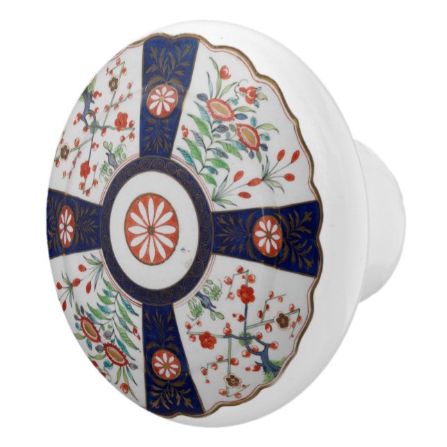 England Wild Flowers Floral Pattern Ceramic Knob (Right)
