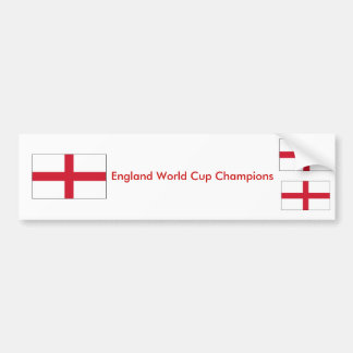 England World Cup Champions Bumper Sticker
