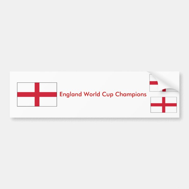 England World Cup Champions Bumper Sticker (Front)