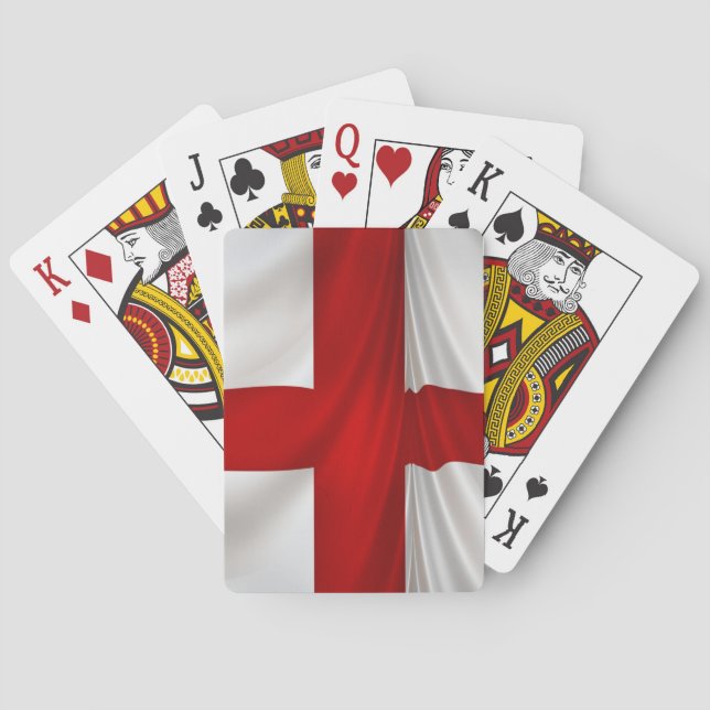 England's St George Cross Patriotic Flag Playing Cards (Back)