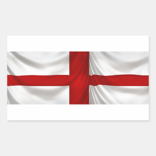 England's St George Cross Patriotic Flag Rectangular Sticker