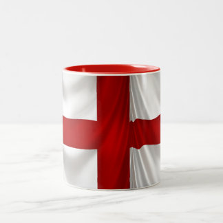 England's St George Cross Patriotic Flag Two-Tone Coffee Mug
