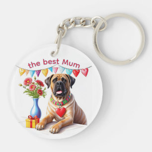 Englische Dogge Mastiff best Mum Key Ring