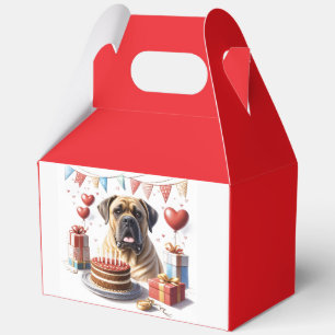 Englische Dogge Mastiff Birthday  Favour Box