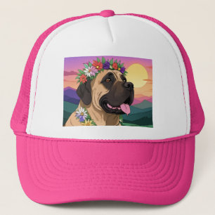 Englische Dogge Mastiff Comic Trucker Hat