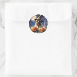 Englische Dogge Mastiff Date Classic Round Sticker