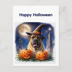 Englische Dogge Mastiff Date Holiday Postcard