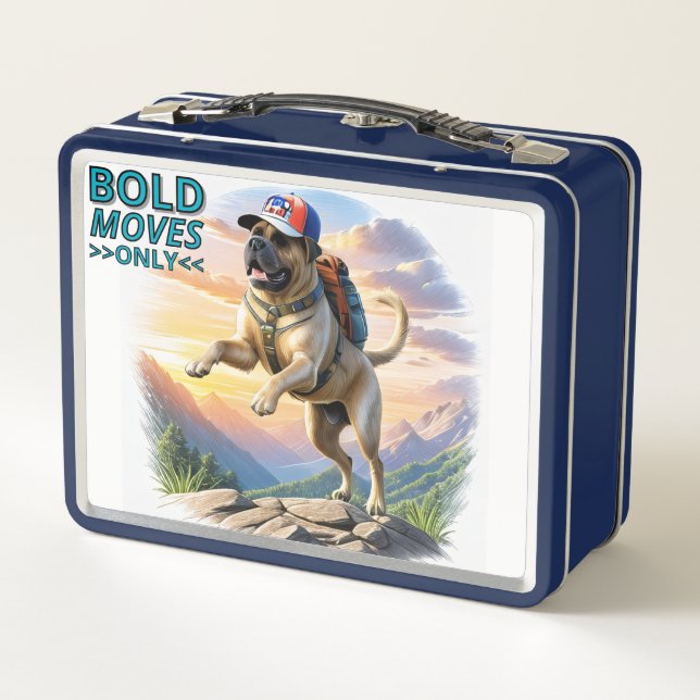 Englische Dogge Mastiff Gebirge Metal Lunch Box (Back)