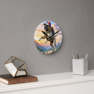 Englische Dogge Mastiff Gebirge Round Clock