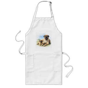 Englische Dogge Mastiff mit Kind Long Apron