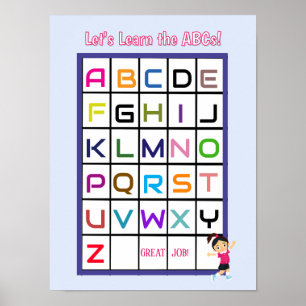 English ABC Poster