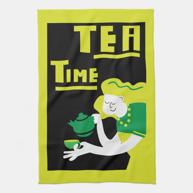 English Afternoon Tea Towel (Vertical)