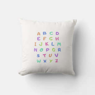 English alphabet cushion